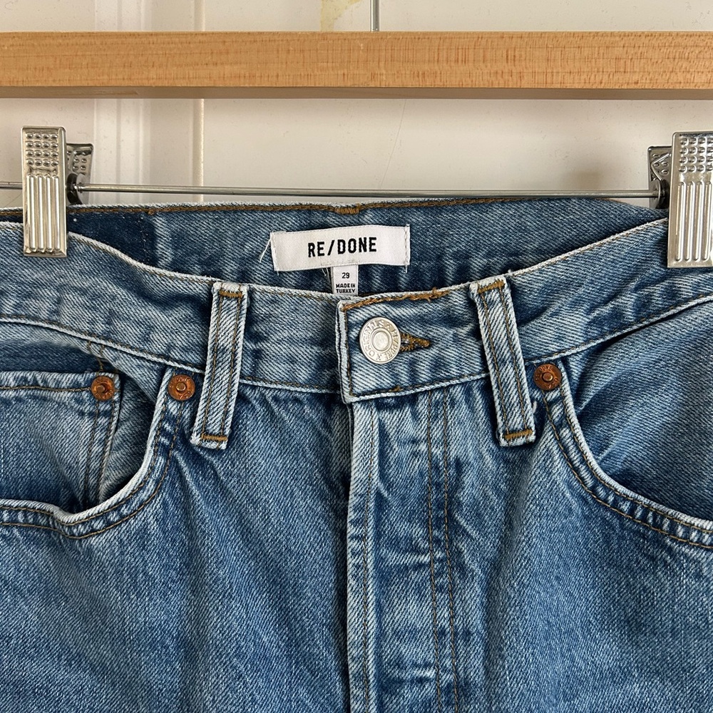 Re/Done 70’s Stove Pipe Ankle Jeans - Picture 2 of 7